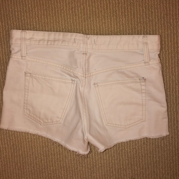 White Jean Shorts - Picture 2 of 5